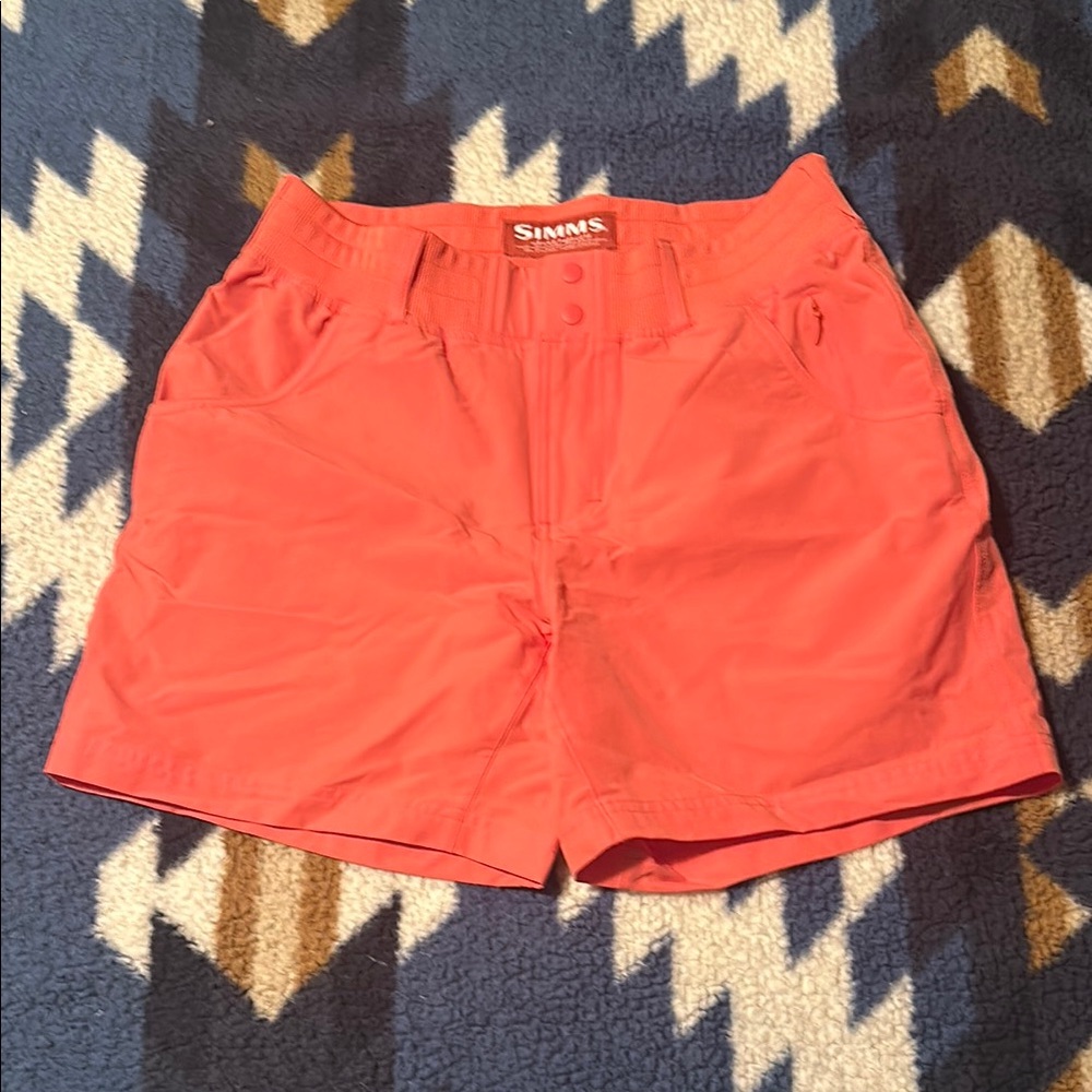 Simms Pink High Waist Shorts Lightweight Summer Essential